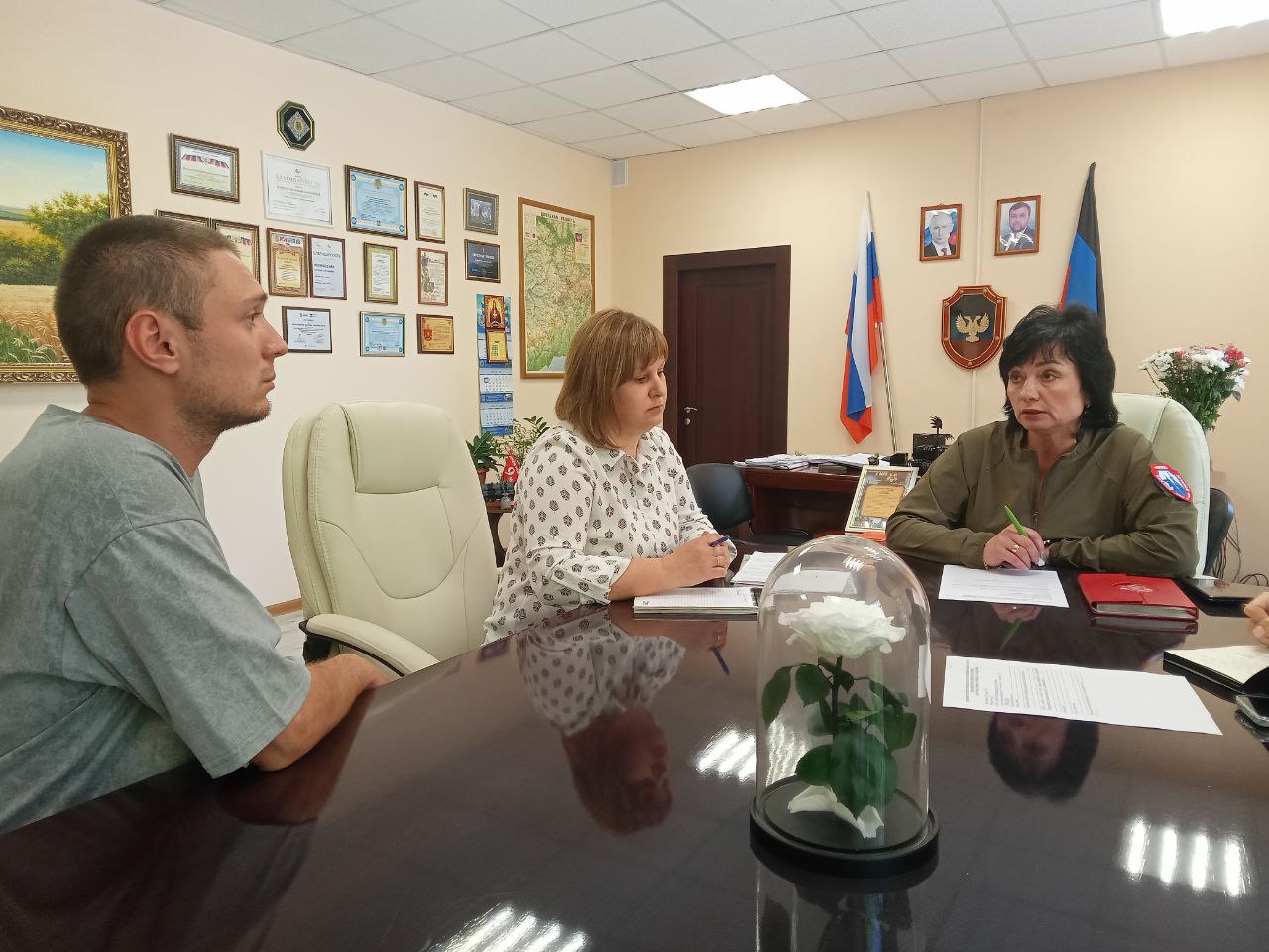 Глава Тельмановского округа Наталья Великодная провела личный прием граждан.